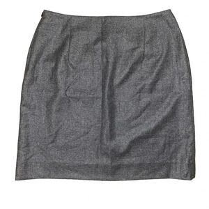Ralph Lauren Vintage‎ Blue Label Gray Wool Cashmere Blend Skirt Size 10 NWT